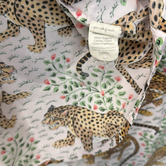 Print Fresh Bagheera Blush Long Pajamas Sleep Set Women's Cotton Sz Xs - Picture 7 of 10